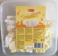 Jumlah gula yang masuk Påskeskum