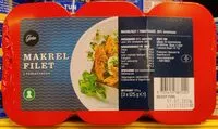 Cantidad de azúcar en Makrelfilet i tomatsauce