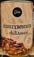 Cantidad de azúcar en Kidneybønner i chilisauce