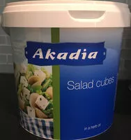 Jumlah gula yang masuk Salat Cubes in a herb oil