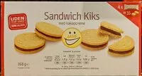 Sokerin määrä sisällä Sandwich kiks