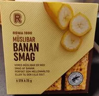 Amount of sugar in Muslibar banan