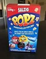 Sucre et nutriments contenus dans Popz