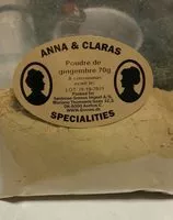 Sucre et nutriments contenus dans Anna clara