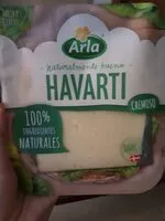 Cantidad de azúcar en Havarti