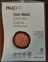 入っている砂糖の量 Diet Meal Chili Sin Carne