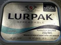 中的糖分和营养成分 Lurpak