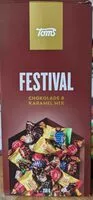 İçindeki şeker miktarı Festival chokolade & karamel mix