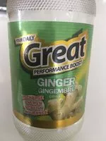 Sucre et nutriments contenus dans Great performance boost