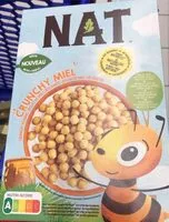 Suhkru kogus sees NAT Crunchy miel 300g