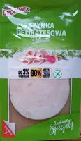入っている砂糖の量 Szynka delikatesowa z kurcząt