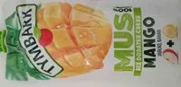 Jumlah gula yang masuk Mus mango, jabłko, banan