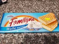 含糖量 Wafle familijne kokosowe