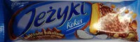 含糖量 Herbatnik z karmelem 37,3%, wiórkami kokosowymi, orzechami laskowymi i chrupkami ryżowymi w czekoladzie mlecznej.