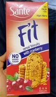 Suhkru kogus sees Cereal biscuits with cranberry