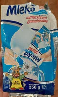 入っている砂糖の量 Mleko odtłuszczone granulowane