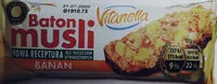 Quantité de sucre dans Vitanella Baton Musli Banan