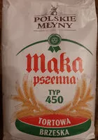 Suhkru kogus sees Mąka pszenna typ 450 tortowa brzeska