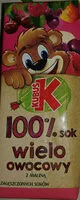 入っている砂糖の量 Sok wieloowocowy z zagęszczonych soków.