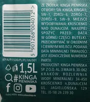 Sugar and nutrients in Kinga pienińska