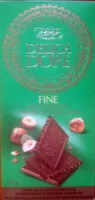 Jumlah gula yang masuk fine milk chocolate caramelized hazelnut