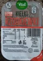 Suhkru kogus sees Kiełki rzodkiewki