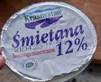 Suhkru kogus sees Śmietana 12% homogenizowana