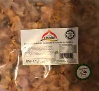 Quantité de sucre dans lamelles de kebab au poulet