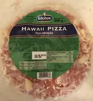 Suhkru kogus sees Pizza Hawajska