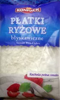 Suhkru kogus sees Płatki ryżowe błyskawiczne