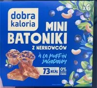 चीनी की मात्रा Mini batoniki z nerkowcow à la muffin jagodowy