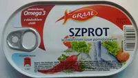 Suhkru kogus sees Szprot w pikantnym sosie pomidorowym.