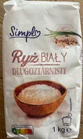 चीनी की मात्रा Ryż biały długoziarnisty