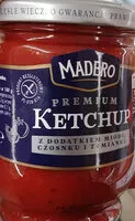 含糖量 Ketchup z dodatkiem miodu, czosnku i tymianku.