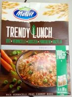 चीनी की मात्रा Trendy lunch - ryż vermicelli groszek marchew bazylia