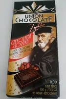 Suhkur ja toitained sees Union chocolate