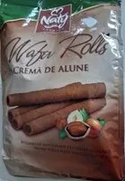 चीनी की मात्रा Wafer rolls with hazelnut cream