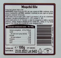 Suhkru kogus sees Mușchi file