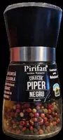 Cantidad de azúcar en Piper negru