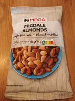 Suhkru kogus sees Migdale Almonds