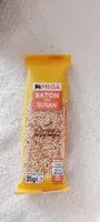 Suhkru kogus sees baton cu susan