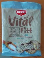 Quantité de sucre dans Vital Fitt - Whole Grain Crackers with Salt