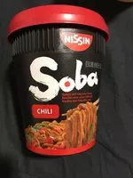 Suhkur ja toitained sees Nissin cup noodles