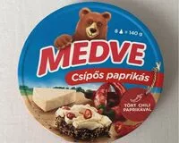 Suhkru kogus sees Medve csípős paprikás kenhető, félzsíros ömlesztett sajt
