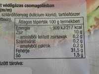 Sokerin määrä sisällä Tolnai  zsírszegény szeletelt sajt