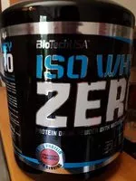 入っている砂糖の量 Iso whey zero strawberry