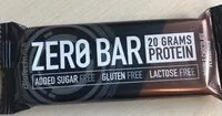 入っている砂糖の量 Zero bar double chocolat
