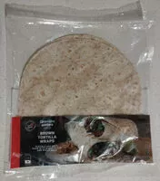 Cantidad de azúcar en Brown tortilla wraps