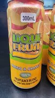 入っている砂糖の量 Mango & Orange