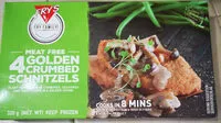 含糖量 Meat Free 4 Golden Crumbed Schnitzels